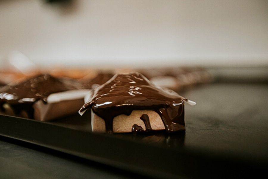 sobaos pequeños de chocolate